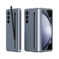 thumbnail image 1 of TECH CIRCLE for Samsung Galaxy Z Fold 5 5G Case Built-in Screen Protector,Luxury Drop Shockproof Full Body Protective Case with Pen Holder / Stylus Pen for Samsung Galaxy Z Fold 5 7.6" 2023, Dark Gray, 1 of 7