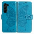 thumbnail image 1 of TECH CIRCLE for Samsung Galaxy Z Fold 5 Wallet Case,Butterfly Folio Flip Case Magnetic Closure RFID Blocking Card Slots Kickstand Shockproof Case for Samsung Galaxy Z Fold 5 7.6 inch 2023,Blue, 1 of 7