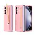 thumbnail image 1 of TECH CIRCLE for Samsung Galaxy Z Fold 6 5G Case Built-in Screen Protector,Luxury Drop Shockproof Full Body Protective Case with Pen Holder / Stylus Pen for Samsung Galaxy Z Fold 6 7.6" 2024, Pink, 1 of 7