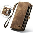thumbnail image 1 of TECH CIRCLE Samsung Galaxy Z Fold 6 5G Case,Galaxy Z Fold 6 5G Wallet Case with Card Holder Kickstand Zipper Pocket Lanyard Strap Wristlet PU Leather Flip Case Wallet for Galaxy Z Fold 6 5G,Coffee, 1 of 7