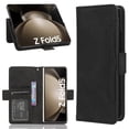 thumbnail image 1 of TECH CIRCLE for Samsung Galaxy Z Fold 6 5G Case,PU Leather Folio Flip Card Slot Cover Magnetic Closed Bumper Soft TPU Shockproof Protective Pocket Case for Samsung Galaxy Z Fold 6 5G 7.6" 2024,Black, 1 of 10