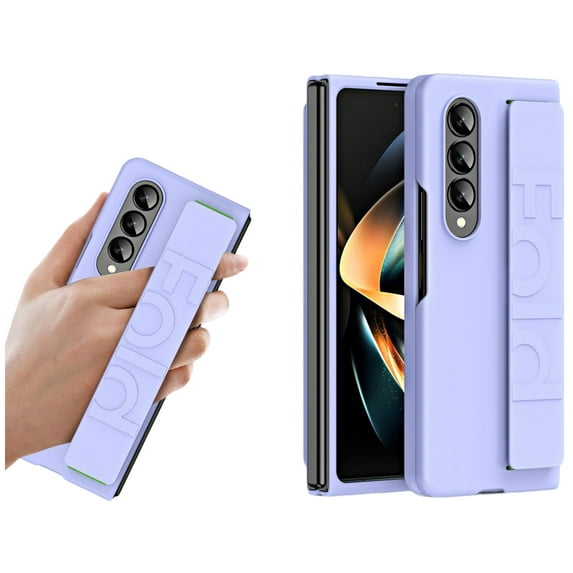 TECH CIRCLE for Samsung Galaxy Z Fold 6 Case,Ultra-Thin Shockproof Hybrid Rugged PC Frame Full Body Protective Cases with Wristband for Samsung Galaxy Fold 6 7.6 inch 2024,