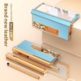 thumbnail image 1 of TECH CIRCLE for Samsung Z Galaxy Fold4 Case with Pen,Shockproof Lychee Texture PU Leather Plating Hidden Double Hinge Kickstand Built-in Screen Protector Full Body Protection Phone Case,Blue+Gold, 1 of 7