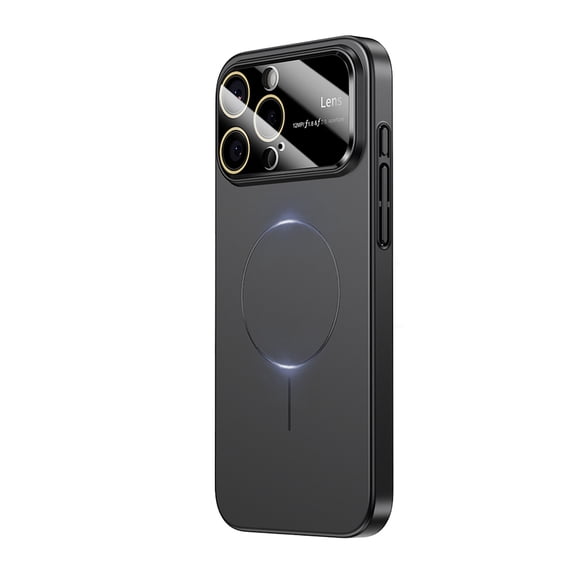 TECH CIRCLE Shockproof Compatible with Mag Safe Case for iPhone 16 Pro Plating Full Camera Lens Cover Military-Grade Protection Phone Cover,Black
