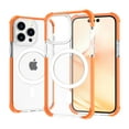 thumbnail image 1 of TECH CIRCLE Shockproof Rubber Clear Back Case Compatible with MagSafe Cover for iPhone 14 Pro Max 
 (Orange), 1 of 4