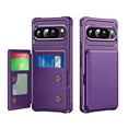 thumbnail image 1 of TECH CIRCLE Shockproof Wallet Phone Case for Google Pixel 9 / 9 Pro (6.3", 2024), Built-in 4 Card Slots, Anti-Scratch Protective Shock-absorbing Lightweight Slim Stand Cover, Purple, 1 of 7