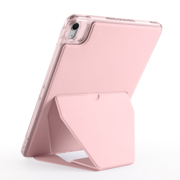 TECH CIRCLE Slim Back Cover Case for iPad 6th/5th Generation (2018/2017), iPad Air 9.7" Case with Built-in Kickstand, Supports Apple Pencil Charging & Attachment, Lightweight Thin Case, Pink