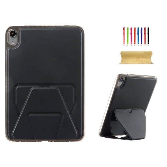 TECH CIRCLE For iPad 11-inch (A16), iPad 10.9" (10th Gen) PU Leather Slim Case with Stand Function, Support Pencil Charging & Attachment, Lightweight Protective Stylish Thin Tablet Cover, Black