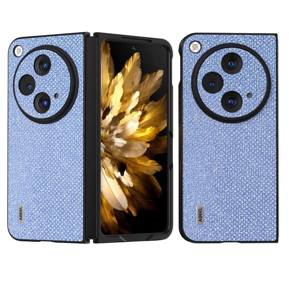 TECH CIRCLE Slim Case for One Plus Open, Oppo Find N3 Case, Luxury Glitter Sparkly Bling Diamond Hard Back Cover Shockproof Bumper Case Anti-Scratch Protective Phone Cover for One Plus Open,Blue