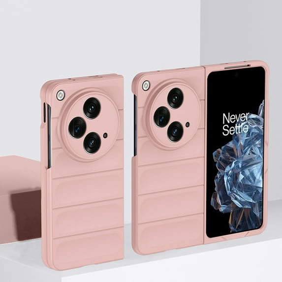 TECH CIRCLE Slim Case for OnePlus Open 2023,Ultra Thin Rugged Durable Premium PC Comfortable Touch Anti-scratch Shockproof Solid Color Protective Women Phone Case for OnePlus Open 7.82" 2023,Pink