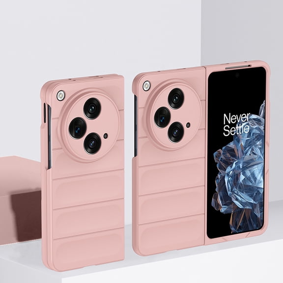 TECH CIRCLE Slim Case for OnePlus Open 2023,Ultra Thin Rugged Durable Premium PC Comfortable Touch Anti-scratch Shockproof Solid Color Protective Women Phone Case for OnePlus Open 7.82" 2023,Pink