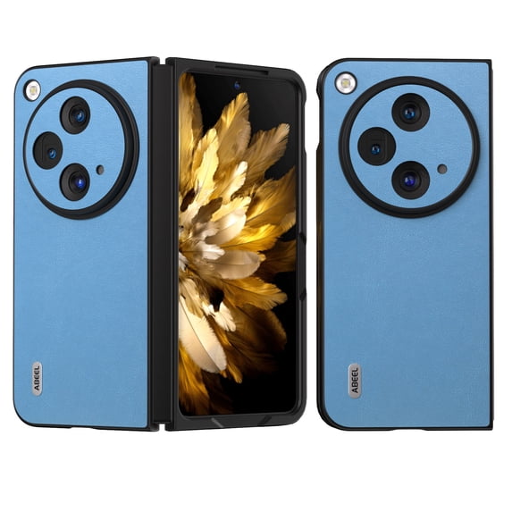 TECH CIRCLE Slim Case for OnePlus Open, Premium PU Leather Ultra Thin Shockproof Protective Case Lightweight Anti-Scratch Dropproof Full Body Protection Phone Cover fot OnePlus Open 7.82", Blue