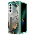 thumbnail image 1 of TECH CIRCLE Slim Case for Samsung Galaxy Z Fold 4 5G 2022, Ultra-Thin Kickstand Anti-Scratch Full-Body Shockproof Protective Case with Screen Protector for Samsung Z Fold 4 2022,Marble, 1 of 6