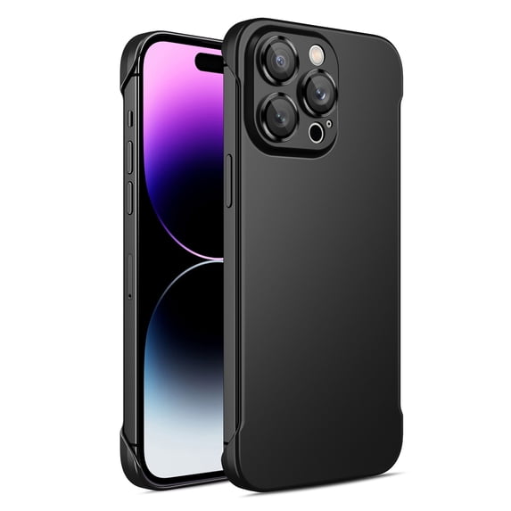 TECH CIRCLE Slim Fit iPhone 12 Pro Max Case, Ultra-Thin Lightweight Hard PC Back Cover Camera Lens Cover Protection Phone Cases for Apple iPhone 12 Pro Max 6.7 inch 2020,Black