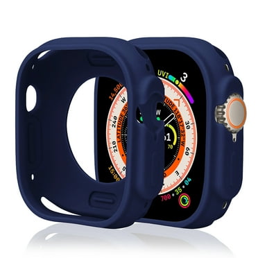 TECH CIRCLE Smartwatch Case for Apple Watch Series 6/5/4/3/2 (44mm/42mm) & Apple Watch SE 2/1 (44mm) - Durable Soft Silicone Shockproof Case Lightweight Protective Cover for iWatch Series, Dark Blue