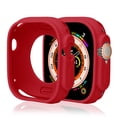 thumbnail image 1 of TECH CIRCLE Smartwatch Case for Apple Watch Series 9/8/7 (45mm) - Durable Soft Silicone Shockproof Case Lightweight Protective Fram Cover for Apple iWatch Series, Dark Red, 1 of 1