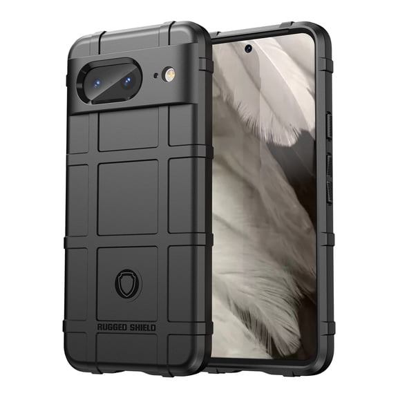 TECH CIRCLE Soft Case for Google Pixel 9 Pro/Pixel 9, Shockproof Rugged Heavy Duty Protective Cover Non-Slip Anti-Scratch Flexible Rubber Case for Google Pixel 9 Pro/Pixel 9 6.3" 2024,Black