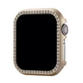 thumbnail image 1 of TECH CIRCLE Sparkly Frame Case for Apple Watch Series 3/2 (38mm) Smartwatches - Aluminum Alloy Material Hard Case Durable and Lightweight Stylish Shinning Smartwatch Cover for Women/Girls, Gold, 1 of 2