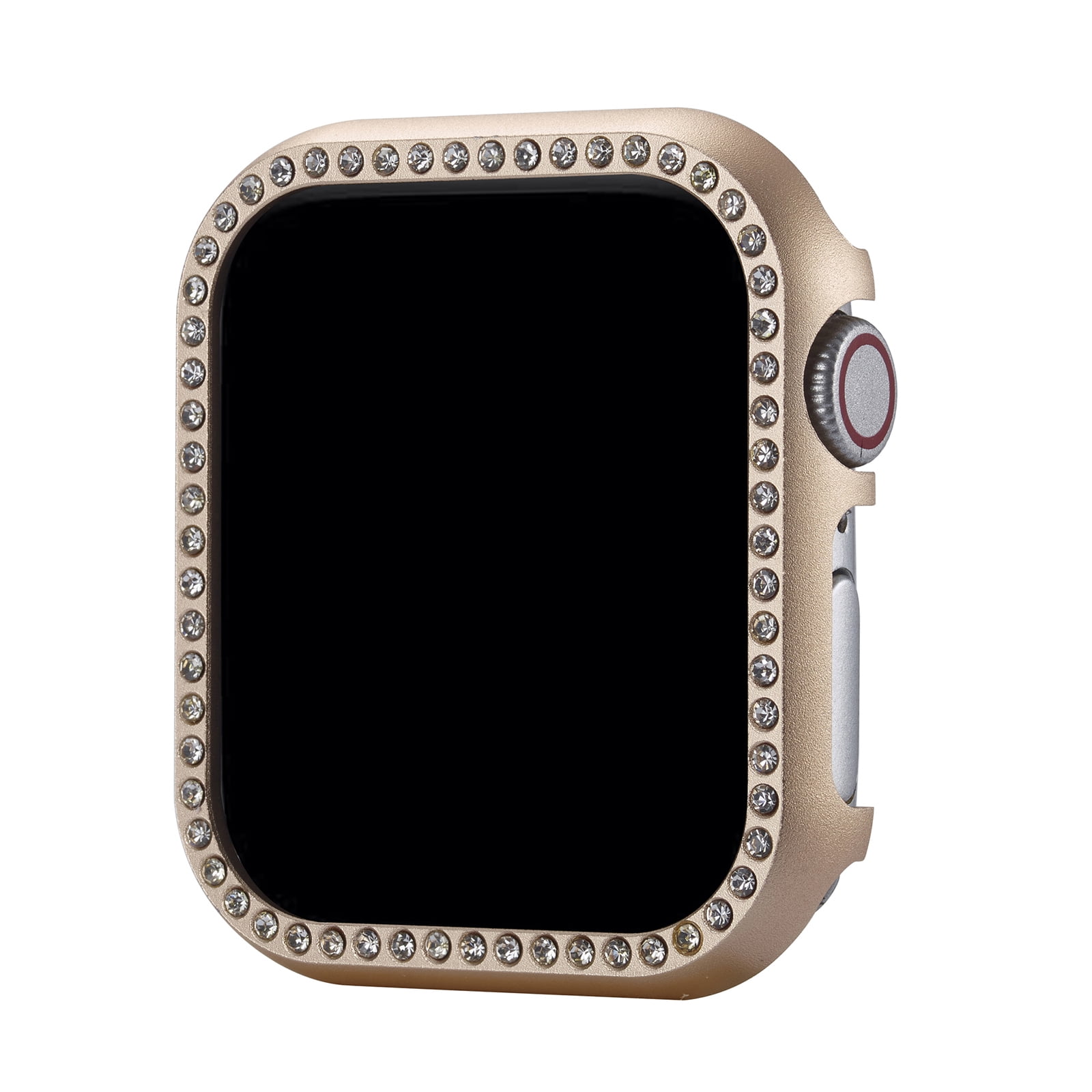 TECH CIRCLE Sparkly Frame Case for Apple Watch Series 6 5 4 44mm Apple Watch SE 2 1 44mm Smartwatches Aluminum Alloy Material Hard Case Durable Lightweight Stylish Shinning Cover Pink Walmart