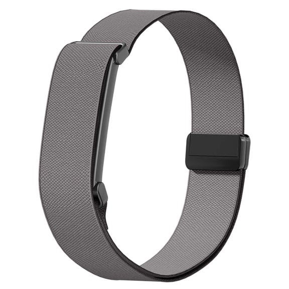 TECH CIRCLE Sport Watch Band Replacement for Google Fitbit Air, Adjustable Nylon Stretch Armband, Magnetic Clasp, Upper Arm Fitness Band, 18 mm, Fit Range 250 mm to 400 mm, Dark Gray