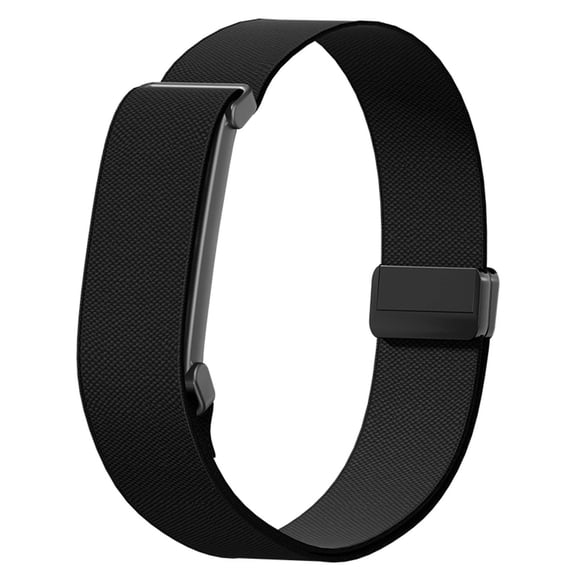 TECH CIRCLE Sport Watch Band Replacement for Google Fitbit Air, Adjustable Nylon Stretch Armband, Magnetic Clasp, Upper Arm Fitness Band, 18 mm, Fit Range 250 mm to 400 mm, Black