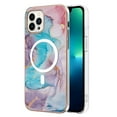 thumbnail image 1 of TECH CIRCLE Strong Magnetic iPhone 11 Pro Max Case, Compatible with MagSafe Military Grade Drop Protection Colorful Marble Slim Phone Cover for iPhone 11 Pro Max 6.5" 2019,Blue Marble, 1 of 1