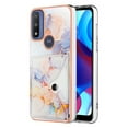 thumbnail image 1 of TECH CIRCLE Stylish Case for Motorola Moto Edge 20 Pro (6.7") - Premium TPU/PU Leather Phone Case [Built-in Wallet Feature] Lightweight Cute Marble Durable Cover, Colorful, 1 of 6
