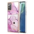 thumbnail image 1 of TECH CIRCLE Stylish Case for Samsung Galaxy Note 20 Ultra (6.9") - Premium TPU/PU Leather Phone Case [Built-in Wallet Feature] Lightweight Cute Marble Durable Cover, Purple, 1 of 1