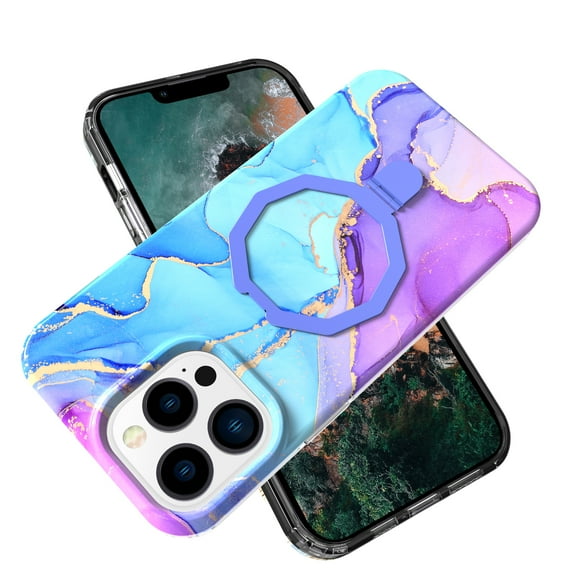 TECH CIRCLE Thin Case for iPhone 15 Pro Max 5G (2023) 6.7" - Bright Color Cute Phone Case Compatible with MagSafe Wireless Charging Lightweight Protective Durable Soft Silicone Shell Cover, Blue