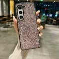 thumbnail image 1 of TECH CIRCLE Twinkle Case for Galaxy Z Fold 5 (2023) Cell Phone 7.6", Super Cute Sparkle Case Hard Plastic Protective Rugged Cover, Pink, 1 of 7
