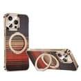 thumbnail image 1 of TECH CIRCLE Ultra Thin Case for Apple iPhone 14 Pro Max (2022 Release) 6.7" with 360° Phone Ring Kickstand, Compatible with MagSafe, Stylish Woven Pattern, Lightweight Slim Fit Protective Cover, Red, 1 of 7