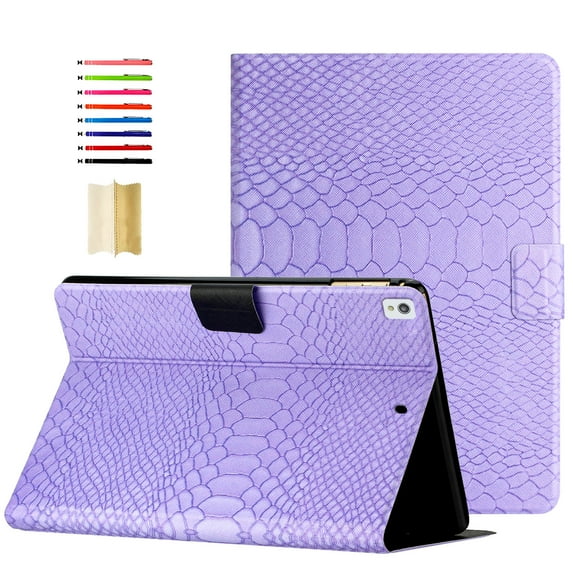 TECH CIRCLE Universal Case for iPad Pro 10.5" & iPad Air (3rd Gen.) & iPad 10.2-Inch Tablets - Classic Leather Case with Stand (Purple)