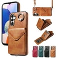 thumbnail image 1 of TECH CIRCLE Wallet Case with Card Holder For Galaxy A14 5G,Rotation Ring Stand PU Leather Shockproof Protective Slim Cover with Shoulder Strap for Women Men for Samsung Galaxy A14 5G 6.6" 2023,Brown, 1 of 7