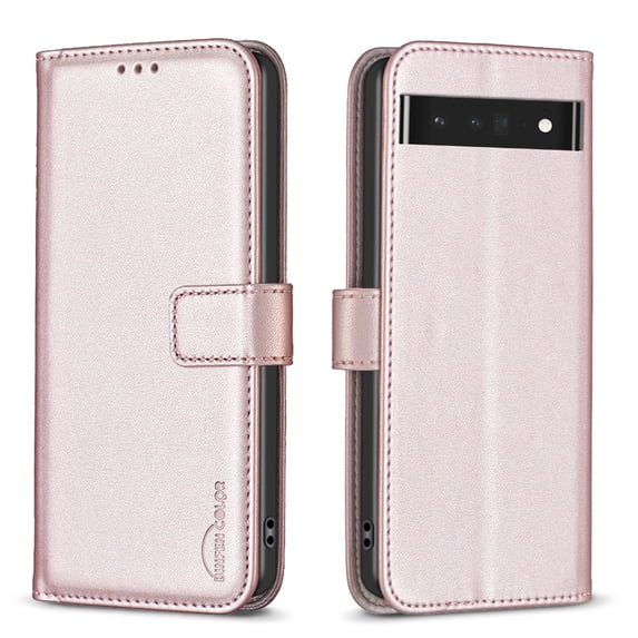 TECH CIRCLE Wallet Case Cover for Google Pxiel 8 Pro 6.7" 2023, Premium PU Leather Flip Vintage Cards Slots Magnetic Closure Shockproof Protective Wallet Case for Google Pixel 8 Pro - Gold