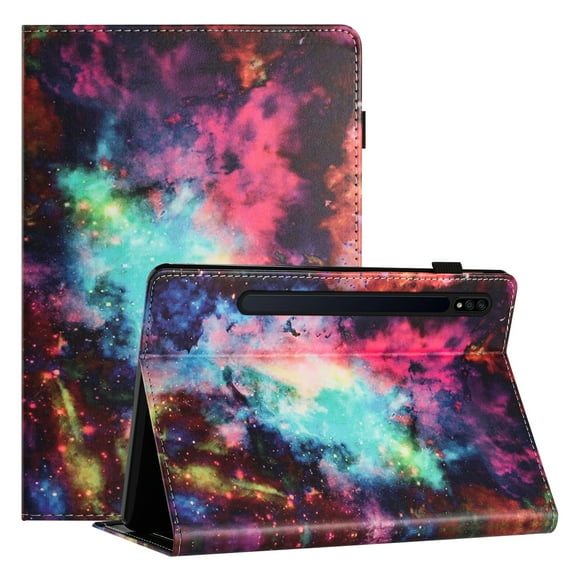 TECH CIRCLE Wallet Case For Samsung Galaxy Tab S8 2022/S7 2020 11-Inch,PU Leather Folio Smart Stand Case with Pencil Holder Auto Wake Sleep Hand Strap Magnectic Cover,Galaxy