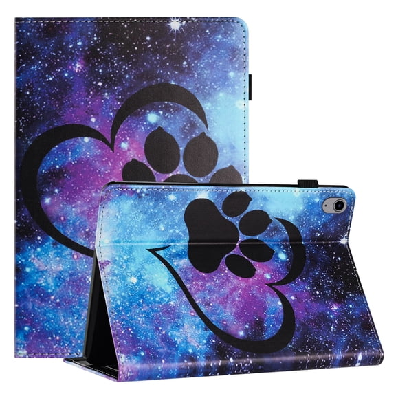 TECH CIRCLE Wallet Case For iPad Air 3rd Gen 2019/iPad Pro 10.5" 2017,PU Leather Folio Smart Stand Case with Pencil Holder Auto Wake Sleep Hand Strap Magnectic Cover,Dog