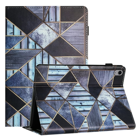 TECH CIRCLE Wallet Case For iPad Mini 6 8.3" 2021,PU Leather Folio Smart Stand Case with Pencil Holder Auto Wake Sleep Hand Strap Magnectic Cover,Geometry