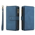 thumbnail image 1 of TECH CIRCLE Wallet Case For iPhone 11 Pro,PU Leather Zipper Handbag Purse Flip Cover Kickstand Folio Women Case with Card Slots Holder Wrist Strap for Apple iPhone 11 Pro 5.8" 2019,Blue, 1 of 9