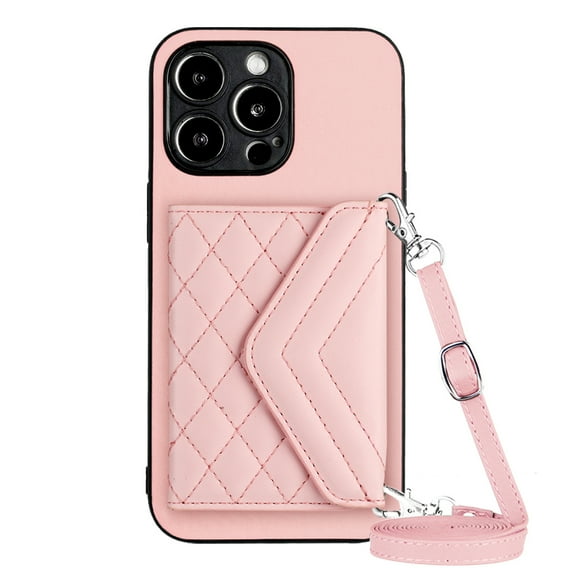 TECH CIRCLE Wallet Case For iPhone 14 Plus with Card Holder,Flip Premium PU Leather Magnetic Clasp Kickstand Heavy Duty Protective Cover with Lanyard Strap for Apple iPhone 14 Plus 6.7" 2022,Pink