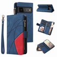 thumbnail image 1 of TECH CIRCLE Wallet Case for Google Pixel 6 Pro, Google Pixel 6 Pro Case for Women Men Durable PU Leather Kickstand Magnetic Buckle Flip Folio Strap Wristlet Zipper Card Holder Phone Cases,Black, 1 of 7