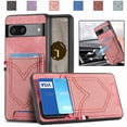 thumbnail image 1 of TECH CIRCLE Wallet Case for Google Pixel 8 Pro with Card Holder, Vintage Classic PU Leather Slim Back Cover, Magnetic Car Mount TPU Shockproof Lens Protection Case for Google Pixel 8 Pro 6.7", Pink, 1 of 9