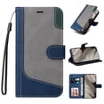 thumbnail image 1 of TECH CIRCLE Wallet Case for Google Pixel 8 [RFID Blocking], PU Leather Card Slots Folio Magnetic Stand Cover with Kickstand Wrist Strap TPU Shockproof Interior Cover or Google Pixel 8, Blue, 1 of 9