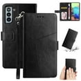 thumbnail image 1 of TECH CIRCLE Wallet Case for Samsung Galaxy S23 5G,Folio Fold Stand Case with Card Holders Slim Light Weight Synthetic Leather Protective Wallet Simple Cover for Samsung Galaxy S23 6.1" 2023,Black, 1 of 6