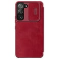 thumbnail image 1 of TECH CIRCLE Wallet Case for Samsung Galaxy S23 with Card Slots Holder Lens Camera Slide Non-Slip Protection Cover, Rugged PC PU Leather  Shockproof Glossy Slim Thin Anti-Drop Flip Case,Red, 1 of 10