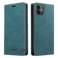 thumbnail image 1 of TECH CIRCLE Wallet Case for iPhone11 Handmade PU Leather Flip Folio Wallet Case with Card Slot,TPU Shockproof Inner Case for iPhone11 6.1 inch,Blue, 1 of 11