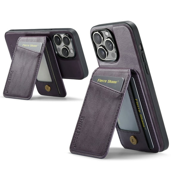 TECH CIRCLE Wallet Case for iPhone 15 Plus 6.7", Detachable 2-in-1 Stand RFID Blocking 4 Card Slot Wireless Charging Protective Case, PU Leather Removable Folio for iPhone 15 Plus 2023,Purple