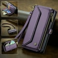 thumbnail image 1 of TECH CIRCLE Wallet Phone Case for Samsung Galaxy A32 5G (6.5") 2021 - Stylish Crossbody Phone Case with Shoulder/Wrist Straps, Lightweight PU Leather Cover with Card Slots & Pocket, Purple, 1 of 9