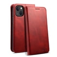 thumbnail image 1 of TECH CIRCLE Wallet Phone Case for iPhone 15 (2023) - Protective Leather Shell Durable Soft Silicone Back Cover Magnetic Folio Phone Case with Card Holder/Pocket/Stand Feature, Red, 1 of 6