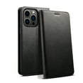 thumbnail image 1 of TECH CIRCLE Wallet Phone Case for iPhone 15 Pro (2023) - Protective Leather Shell Durable Soft Silicone Back Cover Magnetic Folio Phone Case with Card Holder/Pocket/Stand Feature, Black, 1 of 6