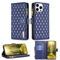 thumbnail image 1 of TECH CIRCLE Zipper Wallet Case for Apple iPhone 14 Pro,Shockproof Full Protection PU Leather Magnetic Folio Flip Kickstand ID Credit Card Slots Phone Cover with Hand Strap,Blue, 1 of 10